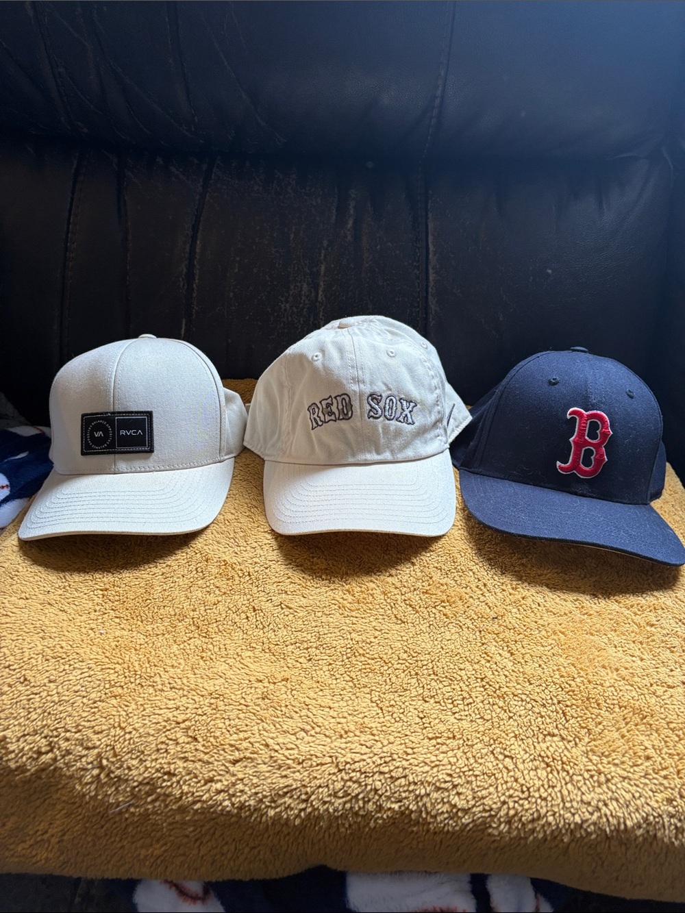 Nike White and Navy Baseball Caps Trio